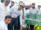 সালথায় খাল পুনঃখনন প্রকল্প পরিদর্শনে জেলা প্রশাসক