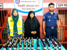 ঈশ্বরদীতে ৭৬ বোতল কোডিন সিরাপসহ নারী গ্রেফতার