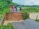 টানা বর্ষণে ধ্বসে পড়ল কালভার্ট, রাজস্থলীর কয়েকটি গ্রামের যোগাযোগ বিচ্ছিন্ন 