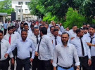 গোপালগঞ্জে বিচারকের অপসারণের দাবীতে আইনজীবীদের বিক্ষোভ মিছিল 