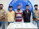 ময়মনসিংহে হেরোইন-ইয়াবাসহ ৩ মাদক ব্যবসায়ী গ্রেফতার 