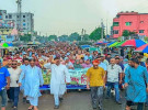 জুলাই বিপ্লবের দুই বছর পূর্তি উলপক্ষে ঈশ্বরগঞ্জে বিএনপির আনন্দ মিছিল