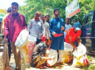 জামালপুর শহর পরিষ্কারে নামলেন মেয়রপ্রার্থী সোহেল রানা