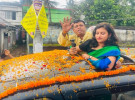 প্রধান শিক্ষক এসএম হায়াতুজ্জামানের রাজকীয় বিদায় সংবর্ধনা 