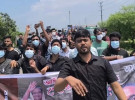 ১৫ আগস্ট ও শেখ হাসিনার ফেরা ঘিরে সাতক্ষীরায় ছাত্রলীগের মিছিল