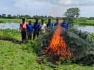 কাশিয়ানীতে ১ হাজার ৫শ’ মিটার চায়না দুয়ারী জাল ধ্বংস