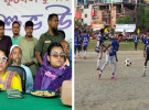 বগুড়ায় জেলা প্রশাসক গোল্ডকাপ ফুটবল টুর্নামেন্টে নন্দীগ্রাম-সোনাতলার লড়াই