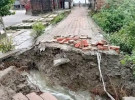 শ্যামনগরের চকবার-গাইনবাড়ী সড়ক ভেঙে গেছে, চরম দুর্ভোগে এলাকাবাসী