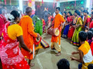 ভালো ফসলের আশায় কারাম গাছের বন্দনায় ওরাঁওরা