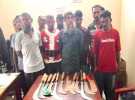 নড়াইলে আদালত এলাকা থেকে দেশীয় অস্ত্রসহ ১১ জন আটক