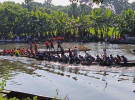 রাজৈরের কুমার নদে ঐতিহ্যবাহী নৌকা বাইচ 