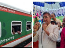 সোনাতলায় থামল ঢাকাগামী বুড়িমারী এক্সপ্রেস
