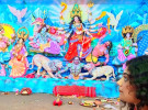 টাঙ্গাইলে ১৩৫৭টি মণ্ডপে দেবী দুর্গার অনিন্দ্য সুন্দর রূপ দ্যুতি ছড়াচ্ছে 
