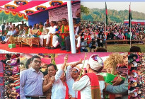 কাপ্তাইয়ে দীপেন দেওয়ানের প্রথম জনসভায় মানুষের উপচে পড়া ভিড়