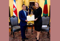 রাষ্ট্রদূত মুশফিকুল ফজল আনসারীর কোস্টারিকায় পরিচয়পত্র পেশ
