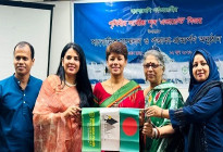 এভারেস্ট বিজয়ী বাংলাদেশি নিম্নির পতাকা প্রত্যার্পণ
