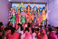 মহম্মদপুরে মহাষ্টমী উদযাপন, ১২৮ মন্দিরে চলছে দুর্গোৎসব