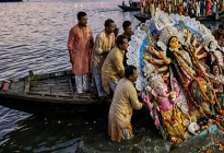 মহম্মদপুরে ১২৮ মণ্ডপে প্রতিমা বিসর্জনে শেষ হলো শারদীয় দুর্গোৎসব