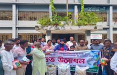 যশোরে রবি মৌসুমে আগাম শীতকালীন সবজির বীজ বিতরণ