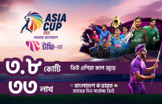 ৩ কোটি ৩৮ লক্ষ দর্শক নিয়ে এশিয়া কাপ লাইভ স্ট্রিমিং-এ রেকর্ড গড়লো টফি
