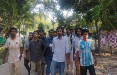 গোবিপ্রবি ছাত্র গণমঞ্চের সদস্যসচিব শাওনের ওপর হামলার প্রতিবাদে বিক্ষোভ