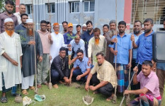 নড়াইলে  শ্রমিকদল নেতা শেখ হুমায়ূন কবিরের ব্যক্তিগত উদ্যোগে বৃক্ষরোপণ কর্মসূচির উদ্বোধন 