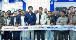 ব্রাহ্মণবাড়িয়ার কালিকচ্ছে ওয়ালটনের নতুন এক্সক্লুসিভ শোরুম ‘আরিশা ইলেকট্রনিক্স’