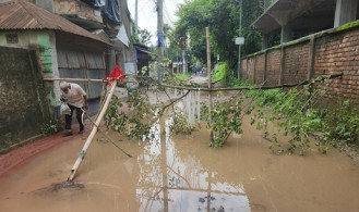 রাজবাড়ীর হাসপাতাল সড়কের বেহাল দশা