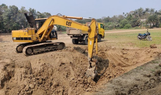 নগরকান্দায় ফসলি জমি কাটায় অভিযান, ৬০ হাজার টাকা জরিমানা