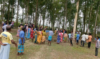 দিনাজপুরে আদিবাসী পল্লীতে গাছ কাটা নিয়ে সংঘর্ষ, মন্দির ভাঙচুর