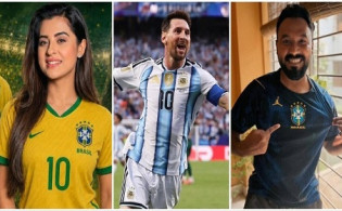 মেসির অনবদ্য হ্যাট্রিকে মুগ্ধ ব্রাজিল সমর্থক তারকারাও