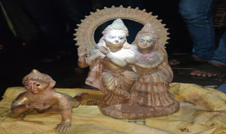 নগরকান্দায় মন্দিরে চুরি, পিতলের মূর্তি উদ্ধার, গ্রেপ্তার ৪