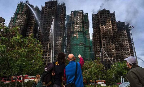 হংকংয়ে ভয়াবহ অগ্নিকাণ্ড, নিহত বেড়ে ১২৮