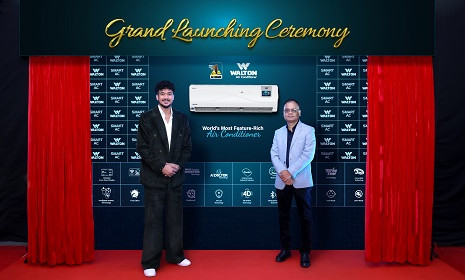 ওয়ালটনের নতুন মডেলের এসি উদ্বোধন করলেন ক্রিকেটার তাসকিন