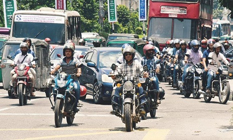 ৩ দিনের জন্য নিষিদ্ধ হলো মোটরসাইকেল চলাচল