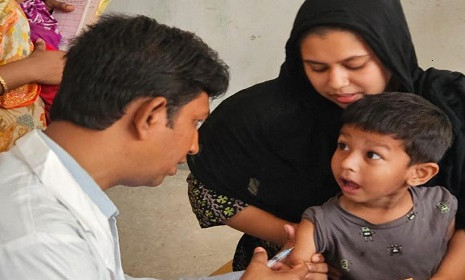 হামের টিকাদান কর্মসূচিতে ১৫ লাখ সিরিঞ্জ দিচ্ছে ব্র্যাক 