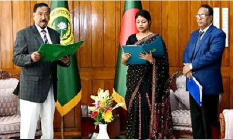 এমপি হিসেবে শপথ নিলেন নুসরাত তাবাসসুম