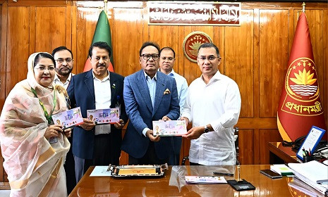 স্মারক ডাকটিকিট উন্মোচন করলেন প্রধানমন্ত্রী