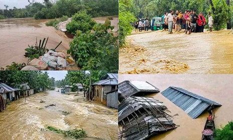 বন্যায় নিহত বেড়ে ৫৪, ক্ষতিগ্রস্ত ৬ লাখের বেশি মানুষ