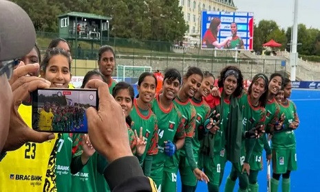 মালয়েশিয়াকে হারিয়ে পঞ্চম হয়ে ফিরছে হকির মেয়েরা
