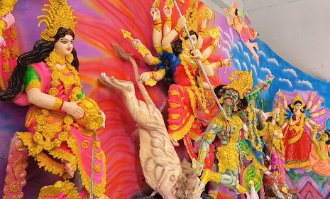 সালথায় ৪৬টি পূজামণ্ডপে দুর্গাপূজা অনুষ্ঠিত হবে