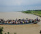 ঝুঁকি নিয়ে ১০ গ্রামের মানুষের নদী পারাপার