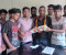 কানাইপুরে স্থানীয় যুব সমাজের ব্যানারে মানবাধিকার কর্মী জহিরকে সংবর্ধনা