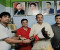 মোকামতলায় বিএনপির নবগঠিত আহ্বায়ক কমিটিকে পূজা উদযাপন পরিষদের ফুলেল শুভেচ্ছা