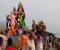 প্রতিমা বিসর্জন ইছামতি নদীতে, হলো না দুই বাংলার মিলনমেলা