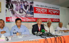 শনিবার রাজধানীর সুন্দরবন হোটেলে পার্বত্য চট্টগ্রাম জনসংহতির সংবাদ সম্মেলনে বক্তব্য রাখেন সন্তু লারমা
