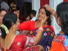 দিনাজপুরে শারদীয় দুর্গাপূজায় সিঁদুর খেলা'র মহোৎসব